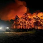 Missisisppi firefighters fight large fire saving over 100 structures