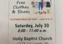 Clothing Give-Away at Holly Baptist Church