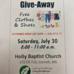 Clothing Give-Away at Holly Baptist Church