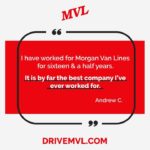 Driver Celebrates 16.5 Years with Morgan Van Lines Sixteen and a half years on the road with Morgan Van Lines — & still proud to call it home🏡