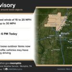 Wind Advisory issued for parts of northeast Arkansas and Missouri Bootheel A Wind Advisory will go into effect at 11AM for portions of northeast AR and the MO Bootheel