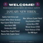 Mississippi Department of Public Safety Welcomes New Members Welcome to the MDPS family!