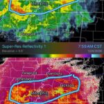 Sleet Moving Northeast Along I-40 Corridor, Travel Advisories Issued Radar update: 840 AM CST…Significant bands of sleet are lifting northeast along and north of the I-4