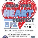 Mississippi announces 2026 'Draw Your HeART' student art contest on Inspire Your Heart Art Day It's Inspire Your Heart Art Day so what better day to announce our 2026 "Draw Your HeART" contest?