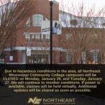Northeast Mississippi Community College closes campuses amid hazardous conditions Due to hazardous conditions in the area, all Northeast Mississippi Community College campuses will b