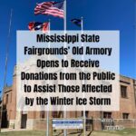 Mississippi National Guard Armory Opens for Storm Relief Donations Ag Commissioner Andy Gipson announced the old National Guard Armory, located on the Mississippi Stat