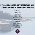 Driver Service stations to remain closed Friday, Jan. 30, 2026 The following Driver Service stations will remain closed for Friday, January 30, 2026