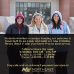 Campus housing residents can now return after power and water restoration Students who live in campus housing are welcome to move back in, as power and water are now availabl