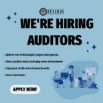 Mississippi Department of Revenue seeks field auditors for Jackson and Greenwood offices We're hiring field auditors immediately for our Jackson and Greenwood District Offices