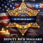 Booneville Police Department offers condolences after Lee County deputy's death The Booneville Police Department extends condolences to the family and friends of Deputy Rick Haggar