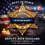 Lee County Sheriff’s Office Calls for Support Following Deputy’s Death Please be in prayer for this Deputies Family and The Lee County Sheriff’s Office