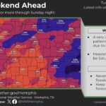 Rainfall forecast dips as weekend storms remain scattered This weekend is still looking pretty wet and rainy, but rainfall totals are trending downward a litt