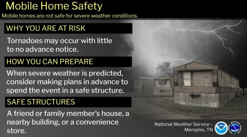 Mississippi Severe Weather Week Highlights Mobile Home Safety Today’s theme for MS Severe Weather Preparedness Week focuses on Mobile home safety