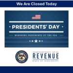 Company offices closed for Presidents' Day holiday Our offices are closed in observance of President’s Day