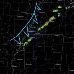Cold front brings showers and thunderstorms to region, possible gusty winds and hail 10 PM Radar update: A few showers and thunderstorms moving across the region ahead is a cold front