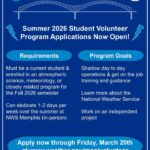 NWS Opens Summer Volunteer Program for College Students Calling all college students 📢