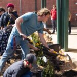 Phi Theta Kappa volunteers plant greenery at Northeast Mississippi Community College Photos from Northeast Mississippi Community College's post