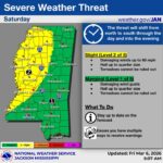 Mississippi faces upgrade to slight risk for severe storms this weekend ⚠️ Weekend Severe Weather Threat Update⚠️