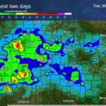 Storms Expected to Continue Over Next Few Days as Cold Front Moves Through Here's a look at how the next couple days of storms may evolve