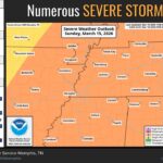 Severe Storms Expected in Mid-South Tonight, NWS Warns Photos from US National Weather Service Memphis Tennessee's post