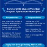 Student Volunteer program applications close this Friday Applications for our Student Volunteer program will be closing THIS Friday (3/20)