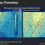 Spring Weather Brings Windy Conditions to Mid-South Photos from US National Weather Service Memphis Tennessee's post