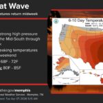 Temperatures to soar near record highs this weekend 🎯 Near record-breaking heat expected this upcoming weekend; highs 10-15 degrees above normal