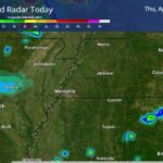 Forecast Shows Possible Severe Weather Risk This Evening Here's one model's simulation of how today's marginal severe weather risk (level 1/5) could play out