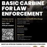 Law enforcement agencies offer new carbine training course for officers and departments This course is intended for law enforcement officers new to the carbine and for departments looking