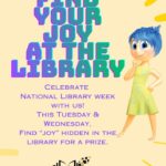 Libraries Celebrate National Library Week with Hidden Joys 🚨Today is the day!