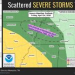 Severe weather outlook updated for Friday with slight risk level The Slight Risk (level 2/5) has been modified for tomorrow's severe weather outlook