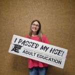 Braleigh Mason earns high school equivalency diploma through NEMCC AE Big congratulations to Braleigh Mason on earning her high school equivalency diploma through NEMCC A