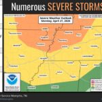 US Weather Service Extends Severe Weather Threat to Mid-South Photos from US National Weather Service Memphis Tennessee's post