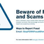FEMA warns of scam involving fake representatives charging for assistance We’ve received reports of individuals posing as FEMA representatives, charging $100 and requesting p