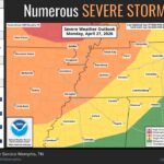 Severe Thunderstorm Risk Expanded in Memphis Area Photos from US National Weather Service Memphis Tennessee's post
