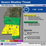 Severe weather threat possible in parts of Mississippi on Friday 🚨 Severe Weather🚨