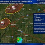 Storms expected to develop in Missouri Bootheel and east-central Arkansas In addition to the ongoing storm over Calhoun County, here's a look at the expectation for the next