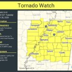 Tornado Watch issued for Mid-South through 10 p.m. A Tornado Watch is in effect for the Mid-South through 10 PM