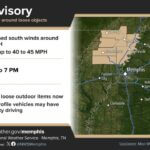 National Weather Service Alerts for Strong Winds in Northeast Arkansas and Missouri Bootheel Photos from US National Weather Service Memphis Tennessee's post