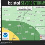 Marginal risk of severe thunderstorms in parts of Arkansas, Mississippi, Tennessee There is a marginal risk for a few severe thunderstorms across portions of east Arkansas, north Miss