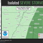 Severe weather forecast issued for parts of Tennessee and Mississippi Photos from US National Weather Service Memphis Tennessee's post