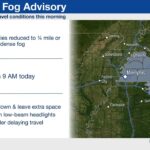 Dense Fog Advisory Map Updated, Warning of Hazardous Driving Conditions Here's an updated Dense Fog Advisory map