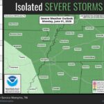 Marginal risk for severe storms forecast for Mid-South on Monday A Marginal (Level 1/5) Risk for severe storms is in place for Monday throughout the Mid-South