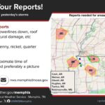 Storm Damage Reports Requested from Arkansas and Mississippi Residents If you saw wind damage, hail, or flooding from yesterday's storms in areas like Cash, AR, Tishomingo