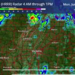 HRRR forecast indicates storm development over NE Oklahoma and SE Kansas The HRRR seems to have a good handle on the current development over NE Oklahoma and SE Kansas