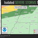 Marginal risk for severe thunderstorms expected Saturday evening into early Sunday Marginal risk for severe thunderstorms Saturday evening into early Sunday