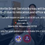 Starkville Driver Service Bureau closes this week for relocation 📢 Friendly reminder: The Starkville Driver Service Bureau is closed this week as they move to their