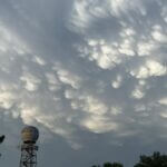 Mammatus Clouds Appear After Recent Storms Here's the view from our office after the storms!