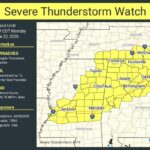 Severe Thunderstorm Watch Issued for Parts of Alabama, Mississippi, Tennessee Photos from US National Weather Service Memphis Tennessee's post