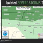 Marginal risk of storms forecast for parts of Arkansas, Missouri, and Tennessee A Marginal (level 1/5) Risk of storms is in place tomorrow across portions of northeast Arkansas, th